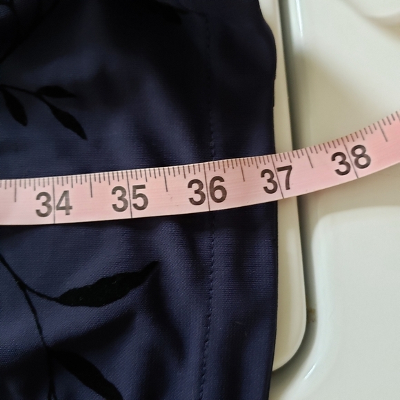 Vintage Emma James Navy & black velvet maxi skirt Size Small Y2K - Picture 8 of 11